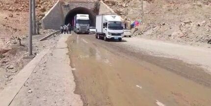 بازگشایی یکی از دو تونل گلوگاه شهید میرزایی در محور بندرعباس - سیرجان