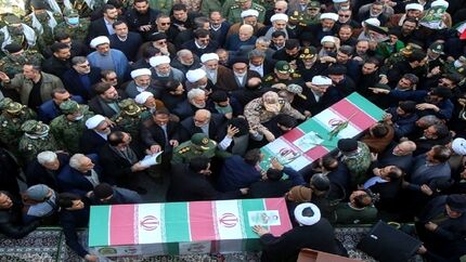 تشییع پیکر مطهر سه شهید مدافع امنیت در گچساران