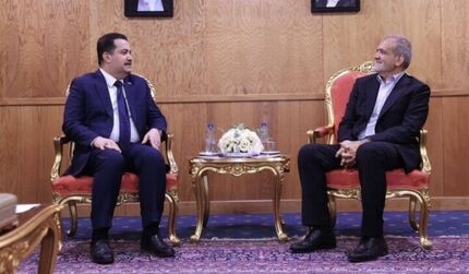 دیدار رئیس جمهور با نخست وزیر عراق در قطر