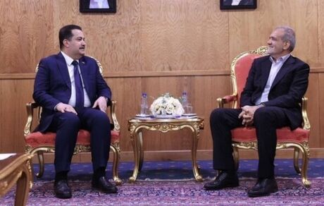 دیدار رئیس جمهور با نخست وزیر عراق در قطر