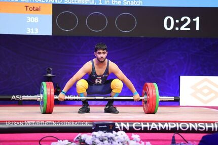 کسب ۹ مدال طلای وزنه بردار ایران در قهرمانی نوجوانان و جوانان آسیا 