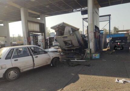 انفجار مهیب در جایگاه CNG شهر رشت