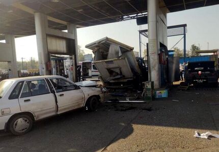 انفجار مهیب در جایگاه CNG شهر رشت