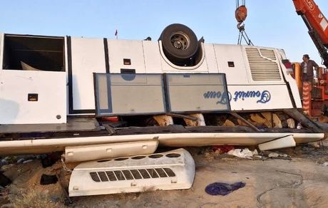 واژگونی اتوبوس در جاده گرگان کردکوی و مصدومیت ۲۰ مسافر