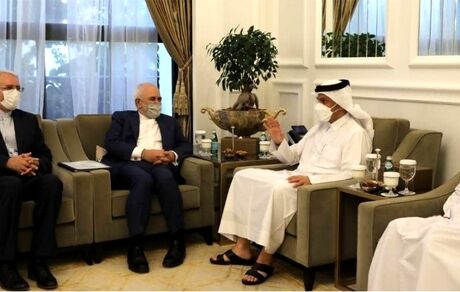 دیدار ظریف با وزیر خارجه قطر و تاکید بر همکاری‌های دوجانبه