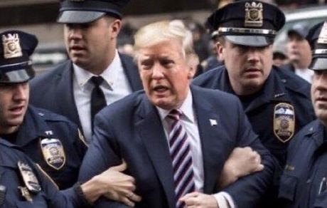 بازداشت ترامپ در دادگاه