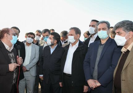 آغاز فاز دوم طرح احیای اراضی ۵۵۰ هزار هکتاری خوزستان و ایلام با حضور جهانگیری