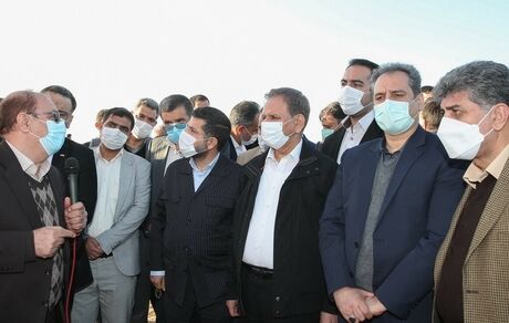 آغاز فاز دوم طرح احیای اراضی ۵۵۰ هزار هکتاری خوزستان و ایلام با حضور جهانگیری