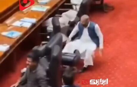 ورود غیر منتظره یک الاغ به پارلمان پاکستان! / ویدئو