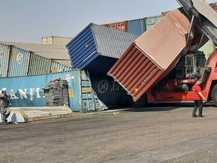 یک کشته در واژگونی کانتینر روی پژو پارس در بندر شهیدرجایی