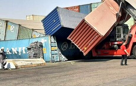 یک کشته در واژگونی کانتینر روی پژو پارس در بندر شهیدرجایی