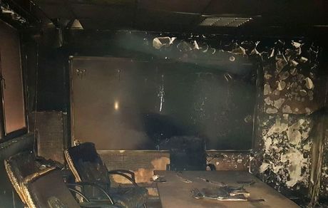 عوامل ناشناس، دفتر بسیج دانشجویی دانشگاه شریف را آتش زدند