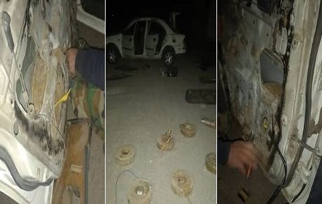 کشف مواد منفجره و لوازم ساخت جلیقه انتحاری در نوار مرزی شهرستان زابل 