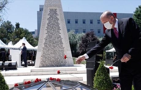 اردوغان: حماسه ۱۵ ژوئیه افتخار مشترک جامعه‌ ماست