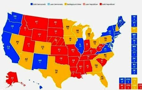 پیش‌بینی سی‌ان‌ان درباره رقابت بایدن و ترامپ