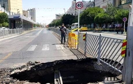 واکنش‌های به فرونشست بزرگراه آزادگان، آبفا: ارتباطی به سرقت لوله ندارد