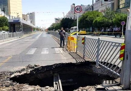 واکنش‌های به فرونشست بزرگراه آزادگان، آبفا: ارتباطی به سرقت لوله ندارد