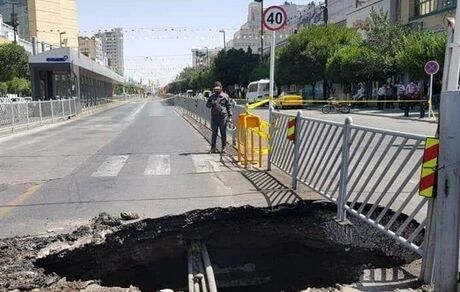 واکنش‌های به فرونشست بزرگراه آزادگان، آبفا: ارتباطی به سرقت لوله ندارد