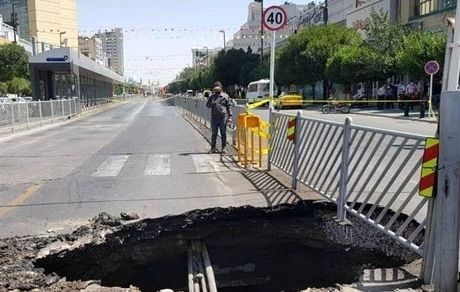 واکنش‌های به فرونشست بزرگراه آزادگان، آبفا: ارتباطی به سرقت لوله ندارد