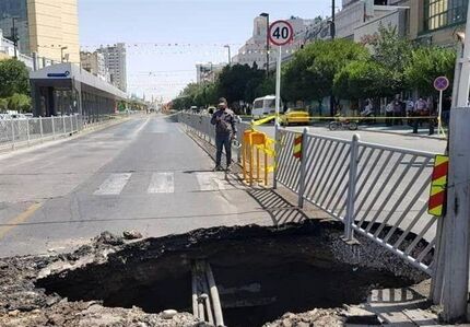 واکنش‌های به فرونشست بزرگراه آزادگان، آبفا: ارتباطی به سرقت لوله ندارد