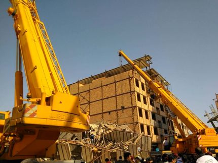 تخریب ساختمان در تهران حادثه آفرید