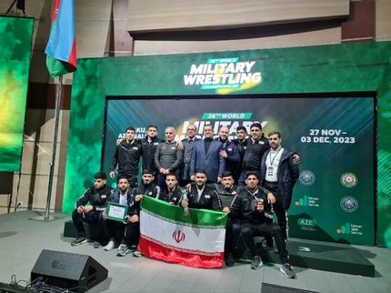 قهرمانی تیم کشتی فرنگی نیروهای مسلح ایران در این مسابقات مسابقات نظامیان جهان