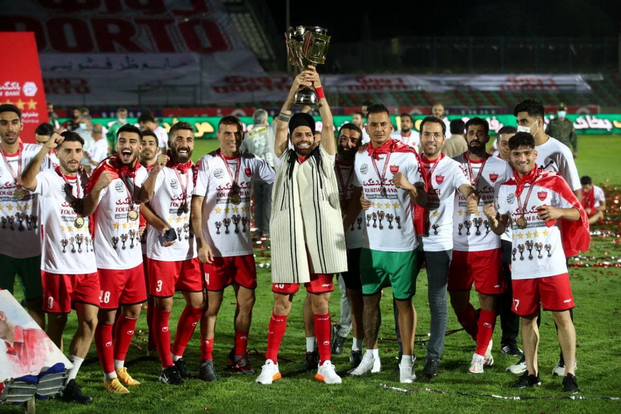 جشن پنجمین قهرمانی متوالی پرسپولیس در لیگ برتر