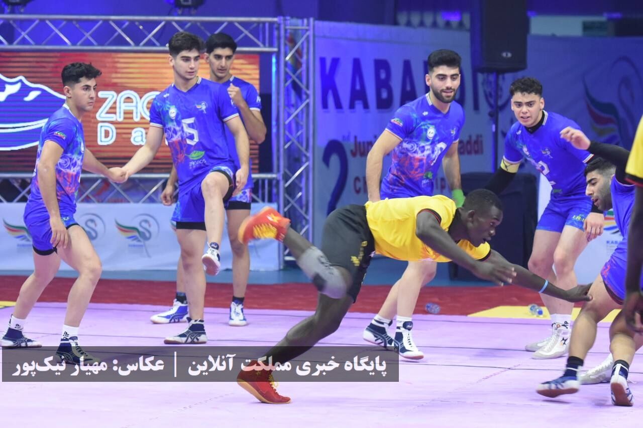برد تیم ملی کبدی ایران مقابل اوگاندا در مسابقات قهرمانی جوانان جهان / تصاویر