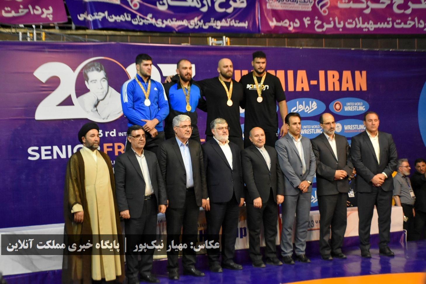 کشتی آزاد جام تختی در ارومیه از لنز دوربین
