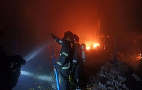 جان باختن یک آتش نشان براثر انفجار در قزوین