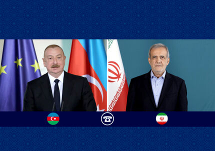 پزشکیان با الهام علی‌اف گفت و گو کرد