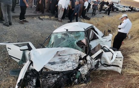 اینم وضعیت خودروی ملی بعد از تصادف!