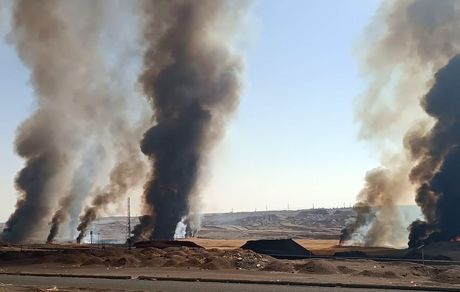 آتش‌سوزی دوباره نیزارهای شهر پرند