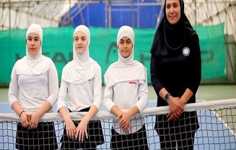 قهرمانی دختران تنیس کمتر از ۱۲ سال ایران در غرب آسیا