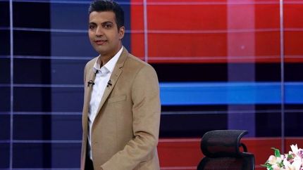  عادل فردوسی پور در کنار مسی 