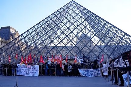 موزه لوور فرانسه تعطیل شد