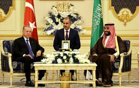 دیدار اردوغان و بن سلمان بدون حضور خبرنگاران برگزار شد