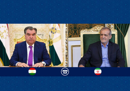 تاکید روسای جمهوری ایران و تاجیکستان بر تقویت روابط دوجانبه بر پایه منافع مشترک و اشتراکات فرهنگی