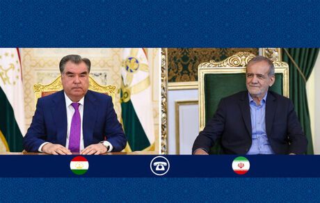 تاکید روسای جمهوری ایران و تاجیکستان بر تقویت روابط دوجانبه بر پایه منافع مشترک و اشتراکات فرهنگی