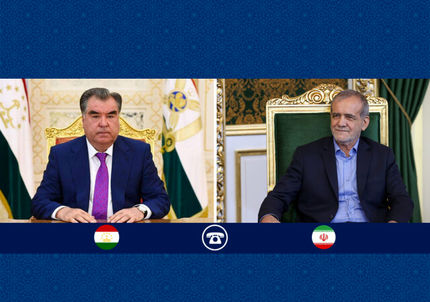 تاکید روسای جمهوری ایران و تاجیکستان بر تقویت روابط دوجانبه بر پایه منافع مشترک و اشتراکات فرهنگی
