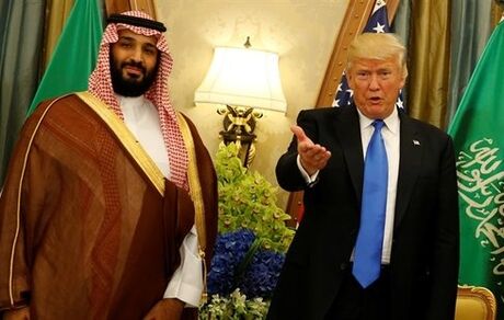 ترامپ برای بن سلمان شاخ و شانه کشید