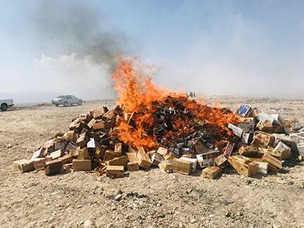 معدوم سازی ۲ تن مواد غذایی فاسد و فاقد تاریخ در شهرستان دیلم