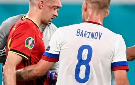 دومین حادثه یورو ۲۰۲۰ / شکستگی کاسه چشم بازیکن بلژیک