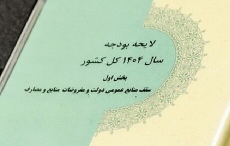 ارسال بخش دوم لایحه بودجه ۱۴۰۴ مربوط به جداول به شورای نگهبان