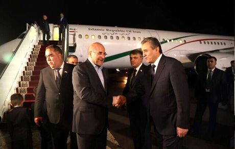 قالیباف وارد پایتخت تاجیکستان شد