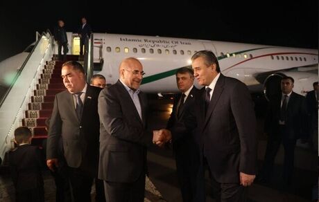 قالیباف وارد پایتخت تاجیکستان شد