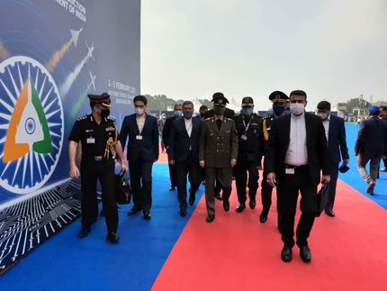 حضور وزیر دفاع کشورمان در نمایشگاه هوایی هند ۲۰۲۱