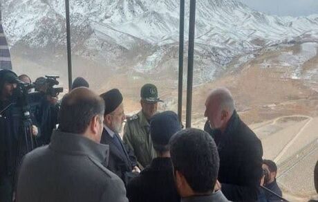بازدید رییس جمهور از سد نمرود در فیروزکوه