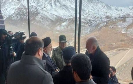 بازدید رییس جمهور از سد نمرود در فیروزکوه