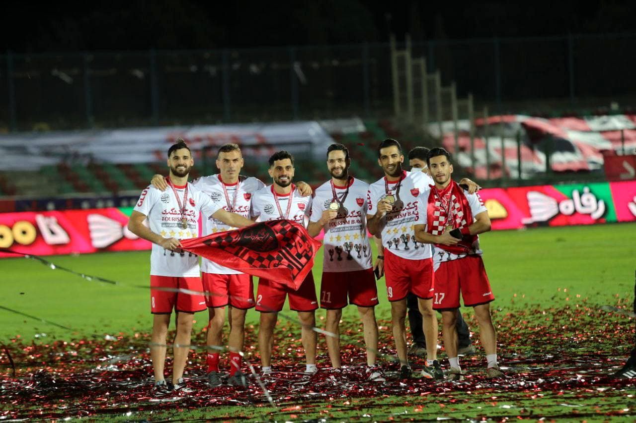 جشن پنجمین قهرمانی متوالی پرسپولیس در لیگ برتر